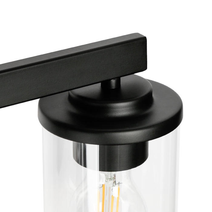 Storin 4-Light Black Bathroom Vanity Light