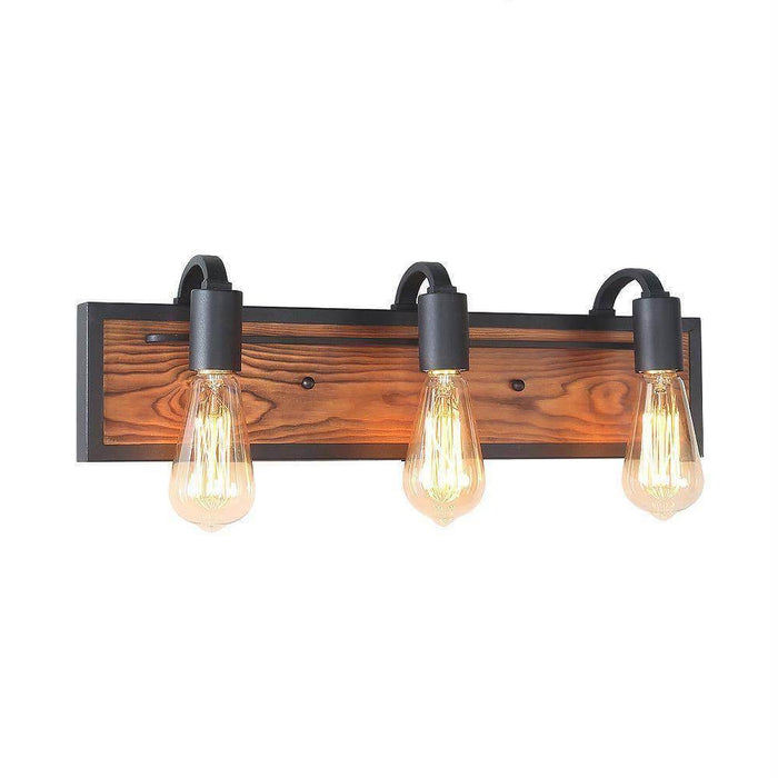 Valtiary 3-Light Wood Bathroom Vanity Light