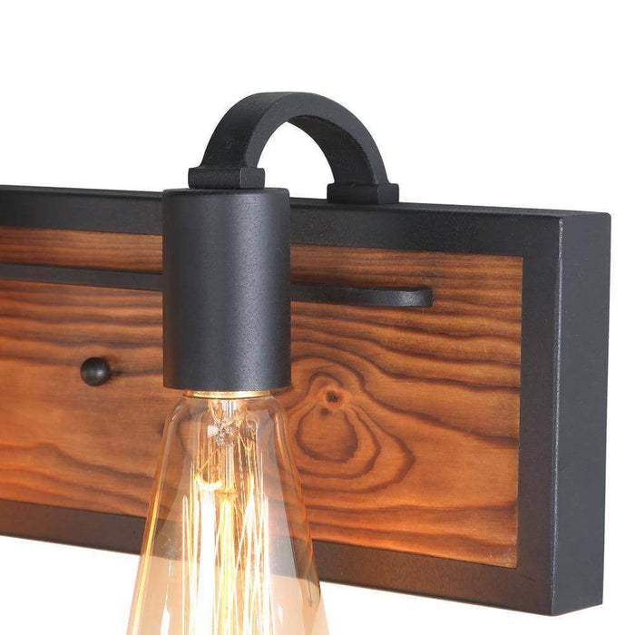Valtiary 3-Light Wood Bathroom Vanity Light