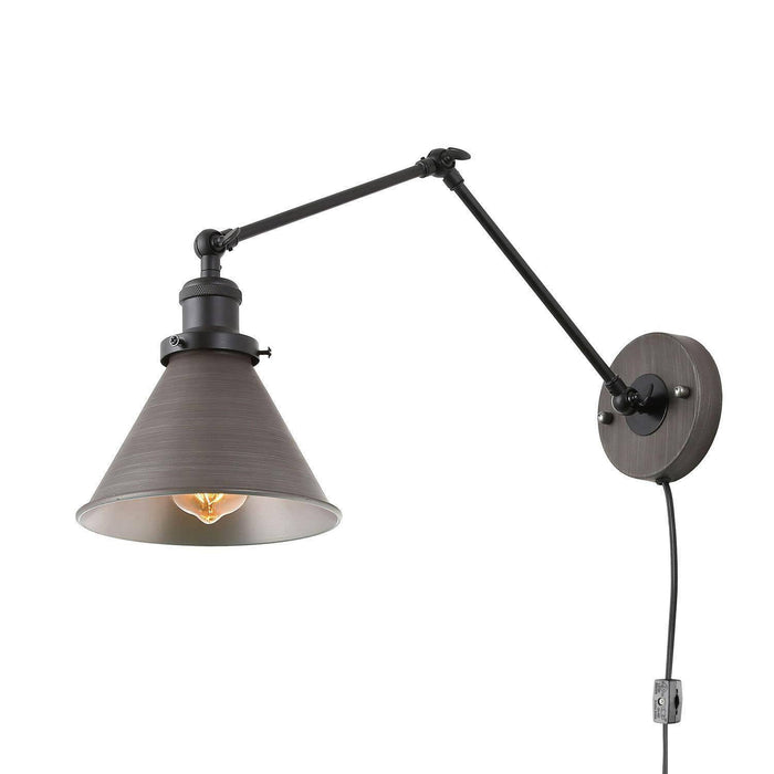 Wolemia 1-Light Black Swing Arm Light