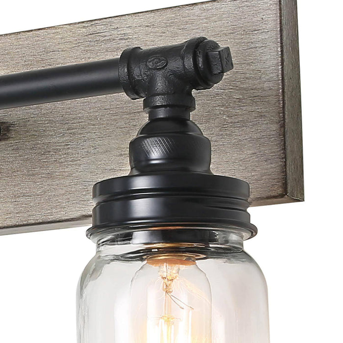 Nettles 2-Light Wood Bathroom Vanity Light
