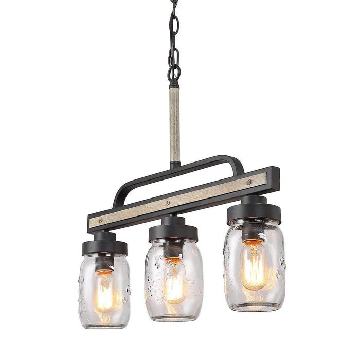 Alinet 3-Light Wood Island Light