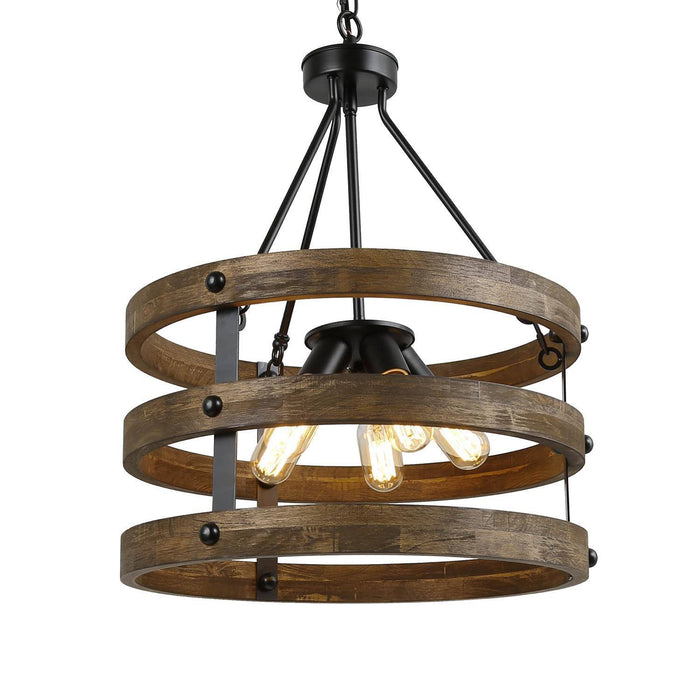 Xylora 5-Light Wood Chandelier