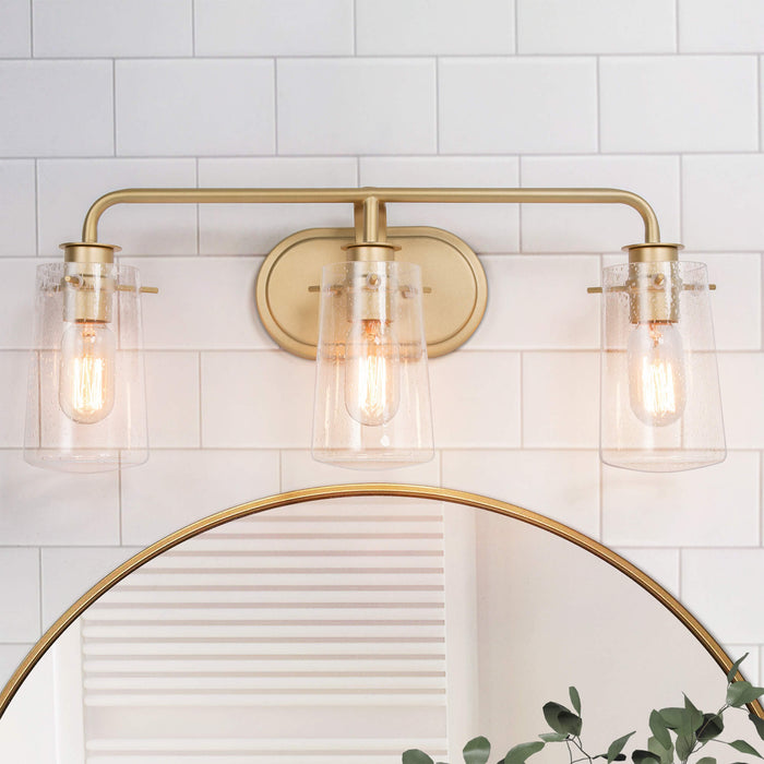 Suntiny 3-Light Gold Bathroom Vanity Light
