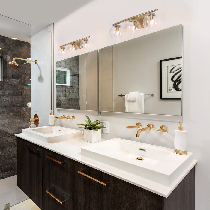 Kiselle 3-Light Gold Bathroom Vanity Light