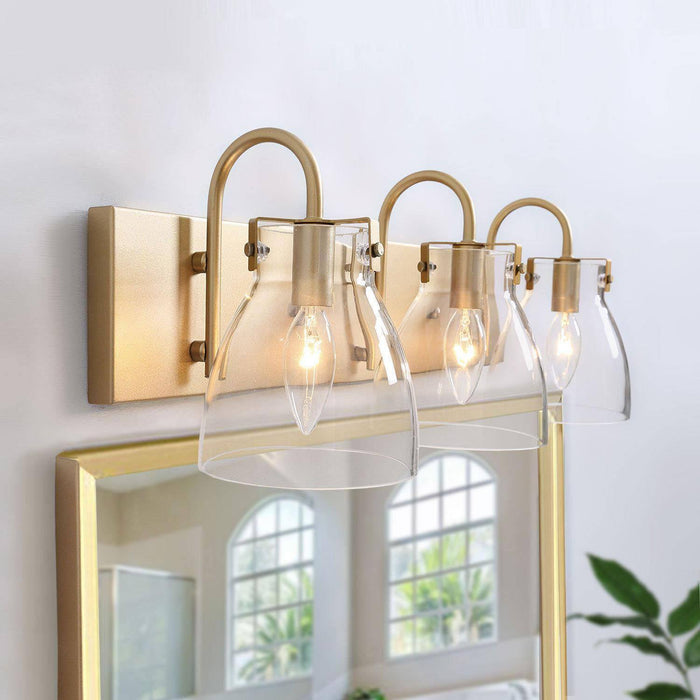 Erynia 3-Light Gold Bathroom Vanity Light