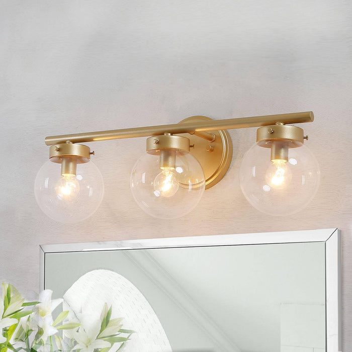 Thanto 3-Light Gold Bathroom Vanity Light
