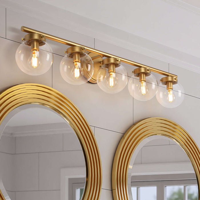 Thanto 5-Light Gold Bathroom Vanity Light