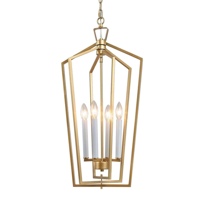 Mesmira 4-Light Gold Metal Chandelier