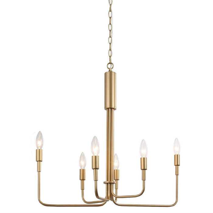 Lisenka 6-Light Gold Chandelier