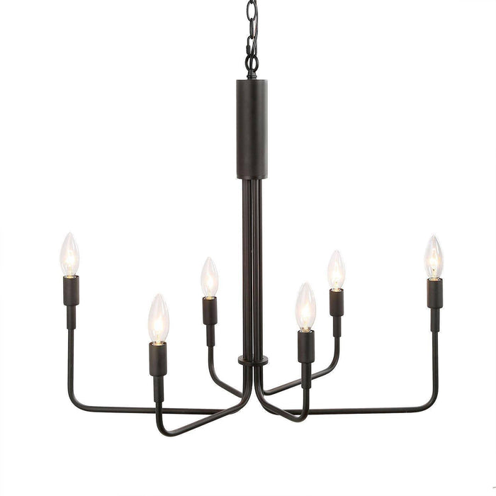 Lisenka 6-Light Black Chandelier