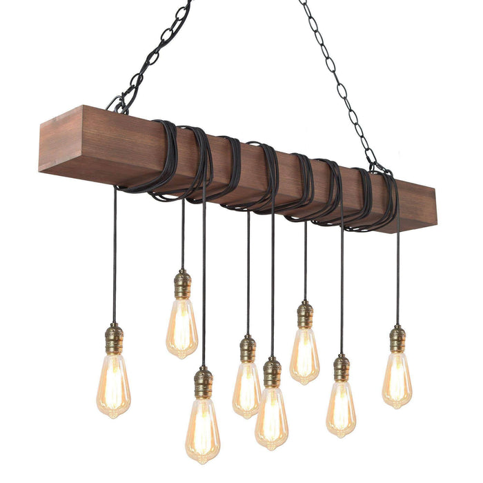 Fulgoro 8-Light Wood Island Light