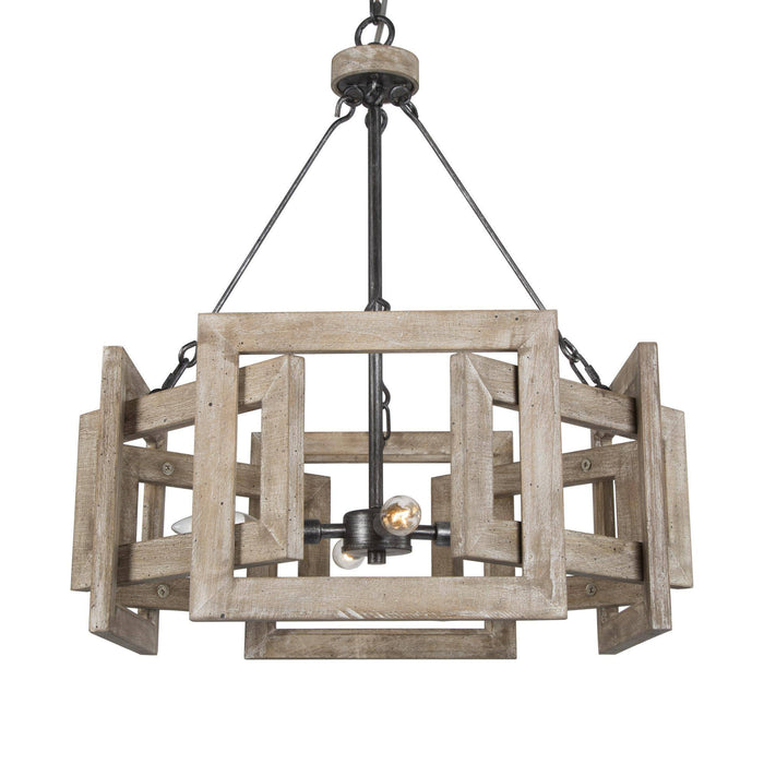 Tisvorn 4-Light Wood Chandelier
