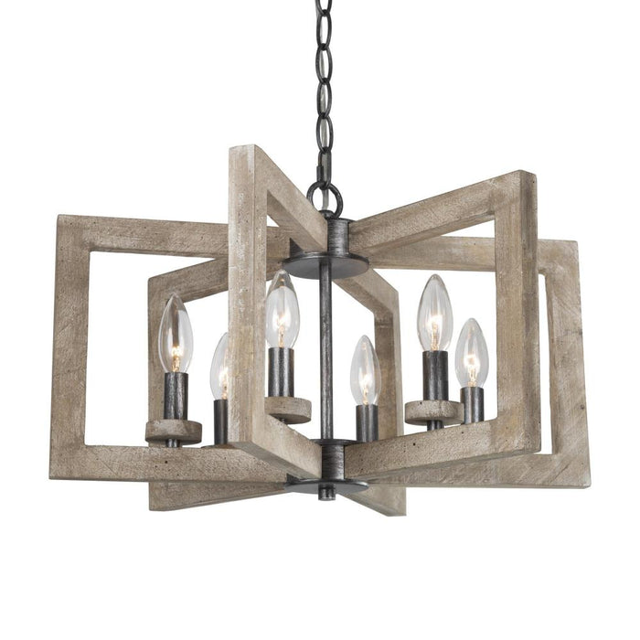Heloise 6-Light Wood Chandeliers