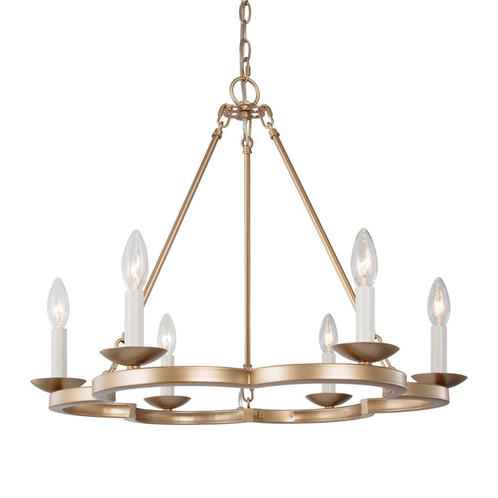 Luremis 6-Light Gold Chandelier