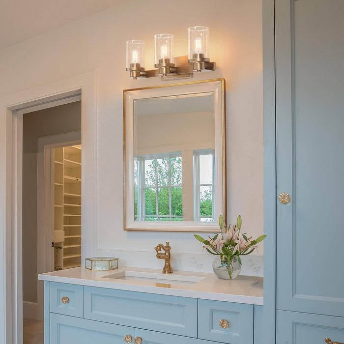 Jowona 3-Light Gold Bathroom Vanity Light
