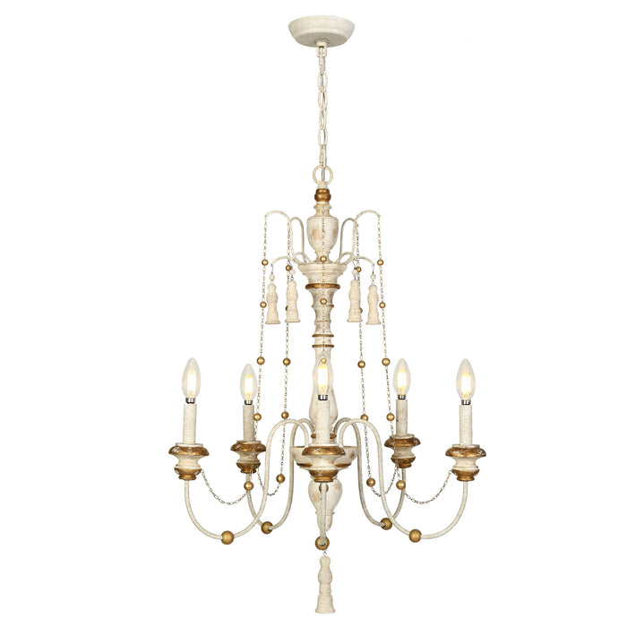 Trulin 5-Light Wood Chandelier