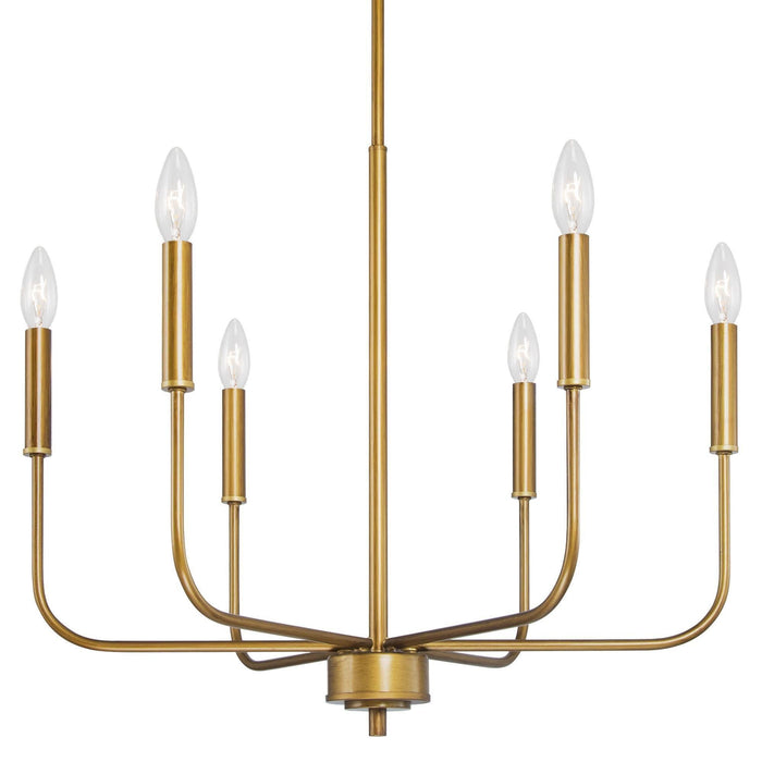 Zuvarin 6-Light Gold Chandelier