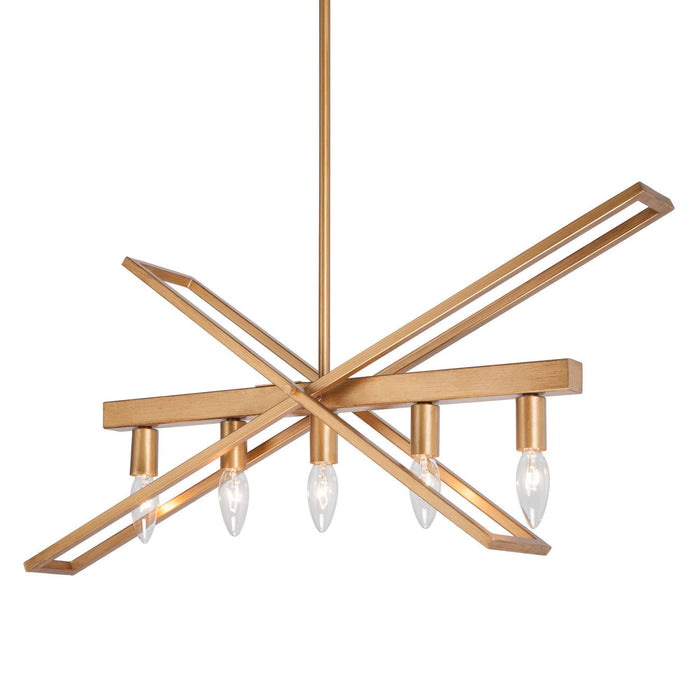 Sylene 5-Light Gold Chandelier