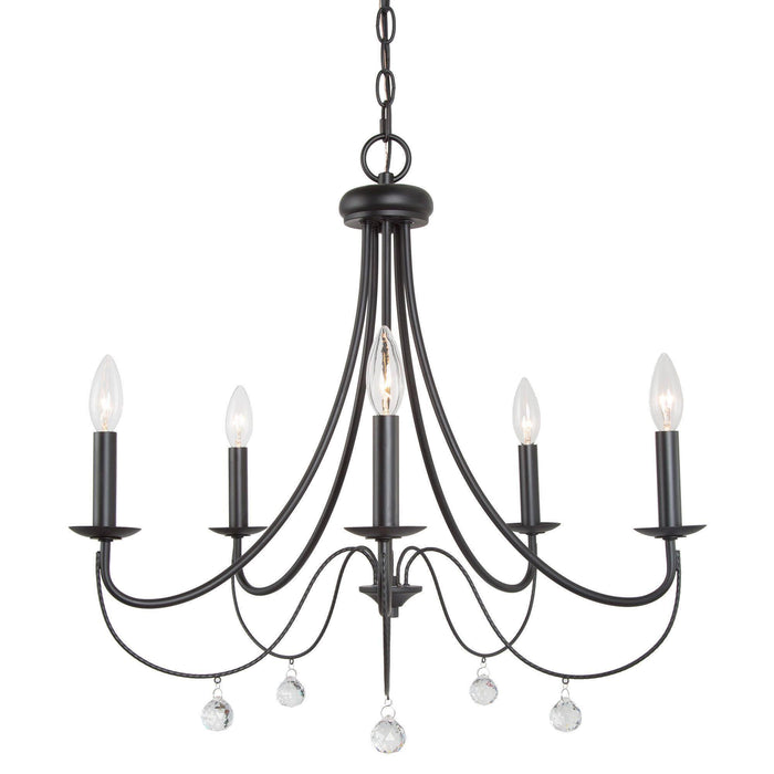 Clement 5-Light Black Chandelier