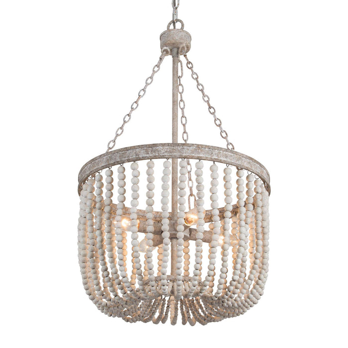 Lanstin 4-Light White Chandelier