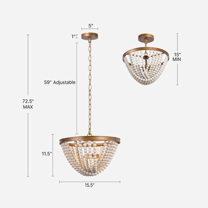 Cympha 3-Light Chandelier