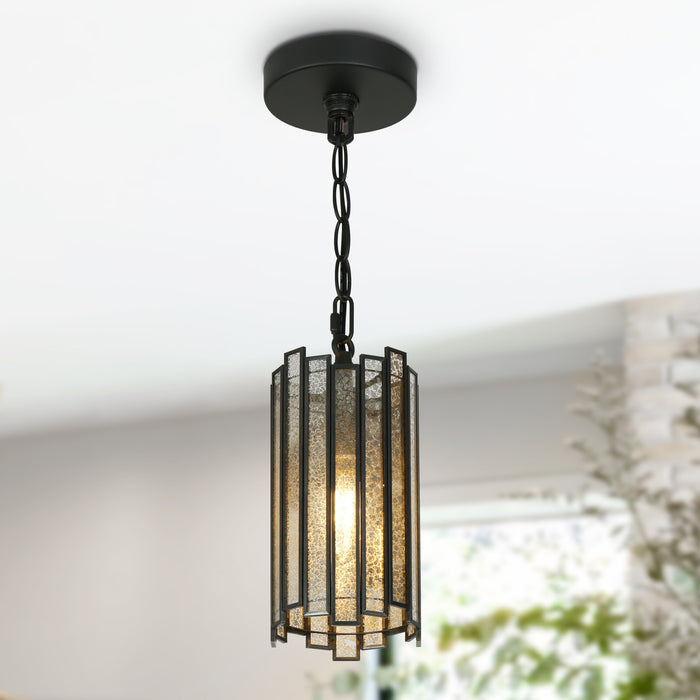 Hemaal 1-Light Black Pendant Light