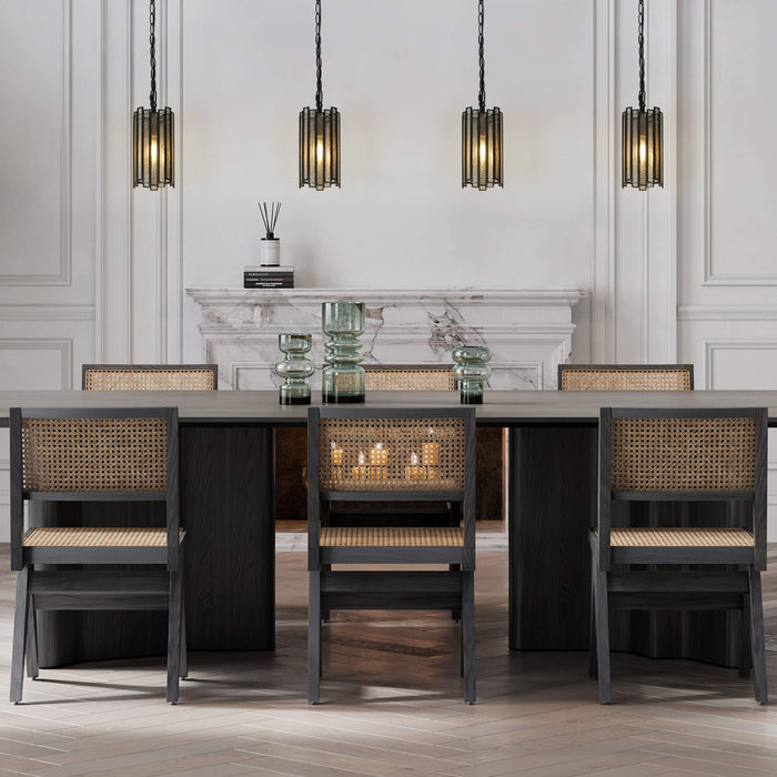 Hemaal 1-Light Black Pendant Light