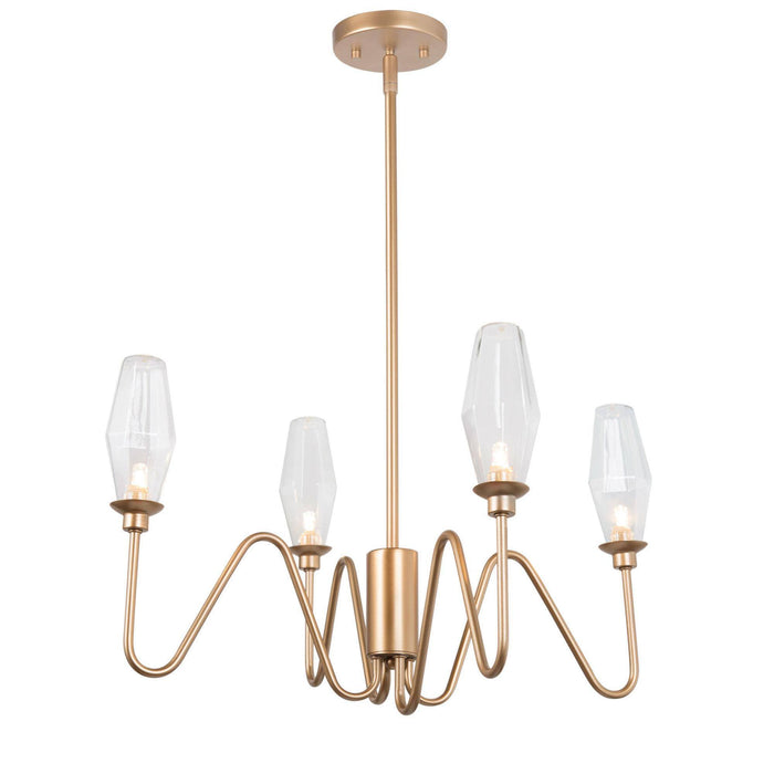 Drelmyn 4-Light Gold Chandelier
