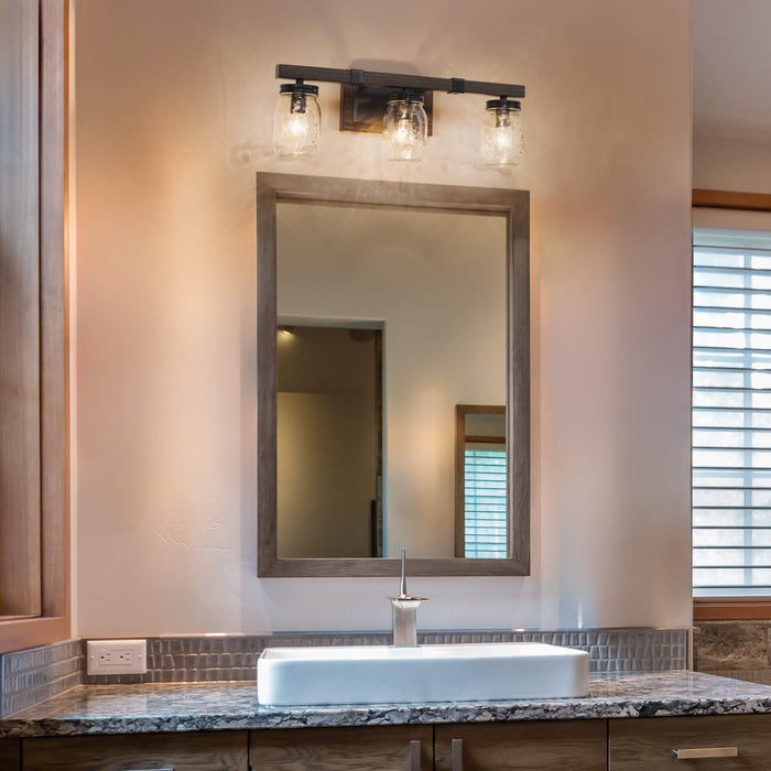 Amthyis 3-Light Wood Bathroom Vanity Light