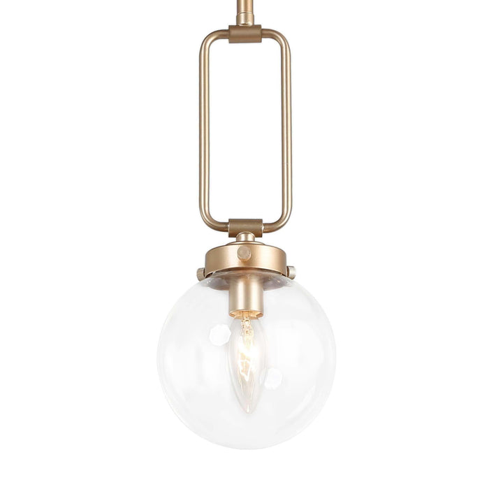 Unelefa 1-Light Gold Pendant Light