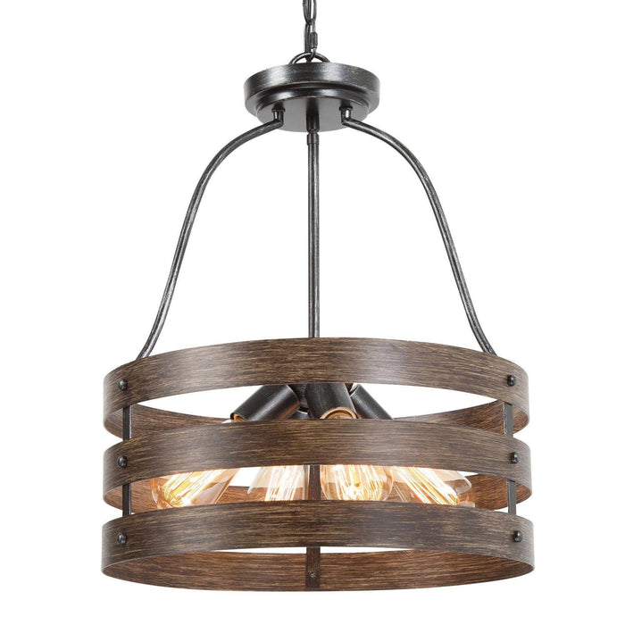 Maestin 4-Light Wood Chandelier