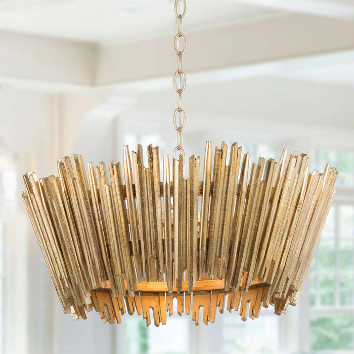 Agricse 3-Light Gold Chandelier