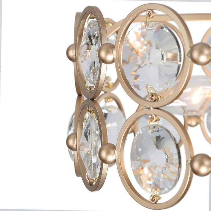 Jancrag 3-Light Gold Chandelier