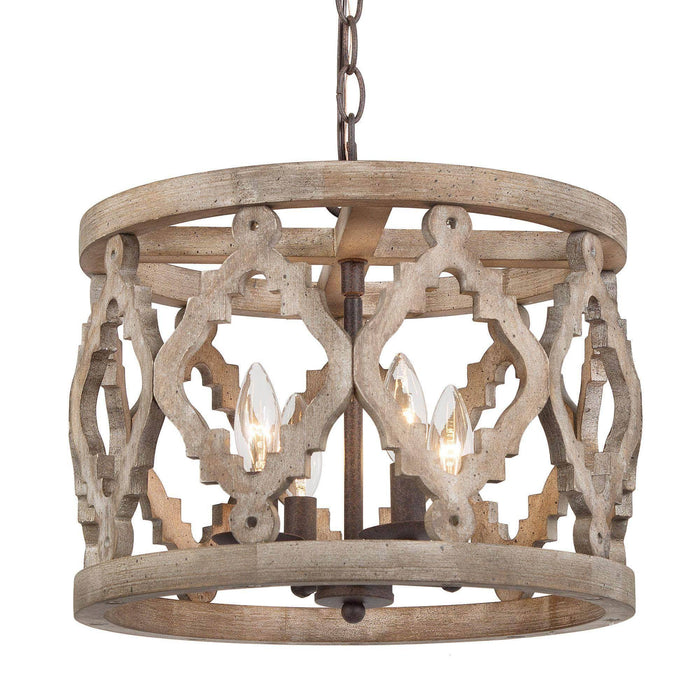 Delady 4-Light Wood Chandelier