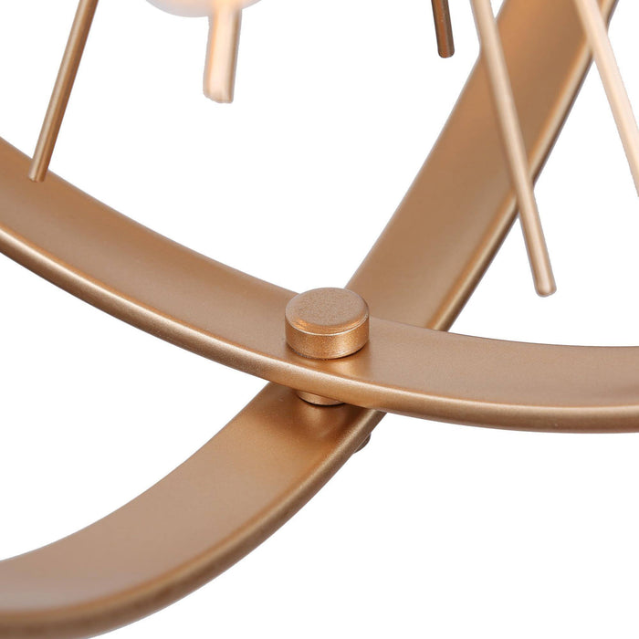 Lanmin 6-Light Gold Chandelier