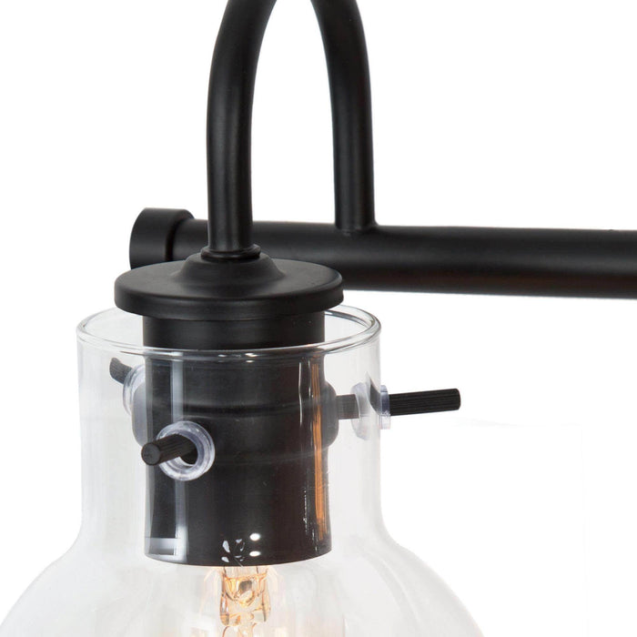 Pleiara 3-Light Black Bathroom Vanity Light