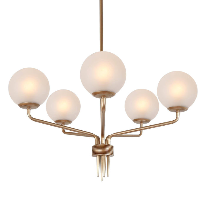 Latricewilks 5-Light Large Gold Chandelier