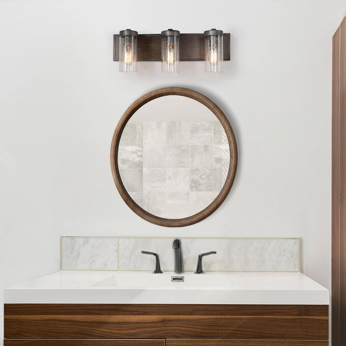 Oakliss 3-Light Wood Bathroom Vanity Light