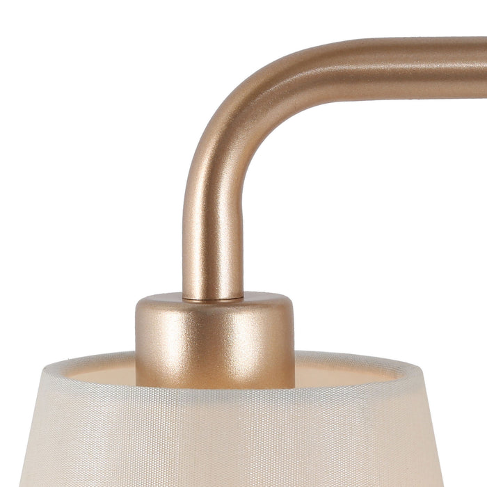 Capene 3-Light Gold Bathroom Vanity Light