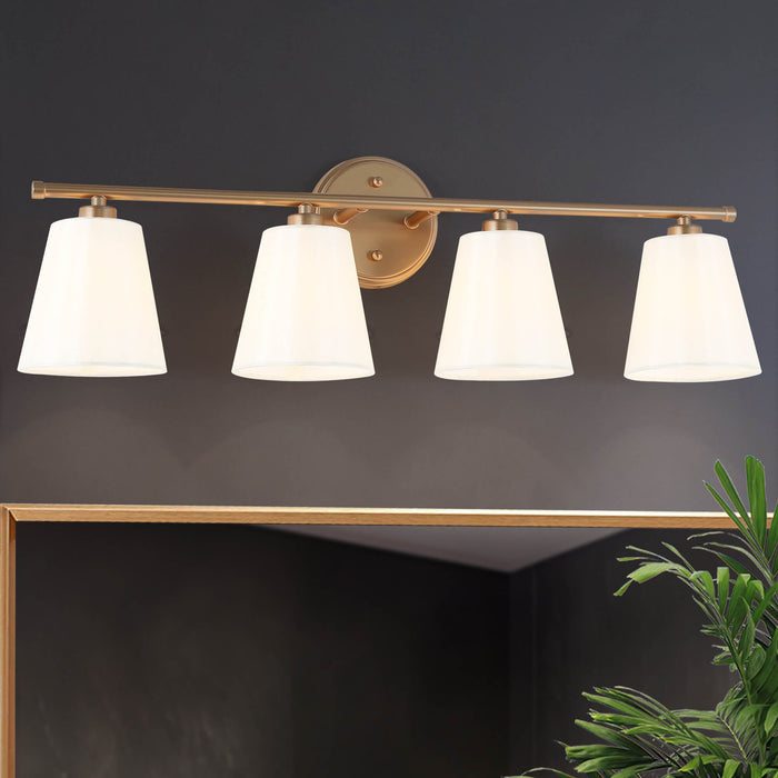 Zorleth 4-Light Gold Bathroom Vanity Light