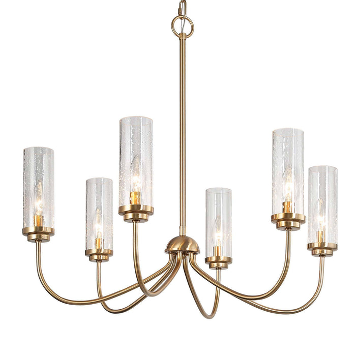 Orilin 6-Light Brass Chandelier