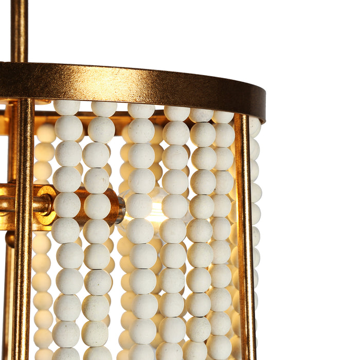 Antelis 3-Light Gold Semi-Flush Mount Light