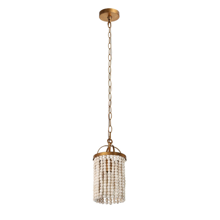 Antelis 1-Light Black and Gold Pendant Light