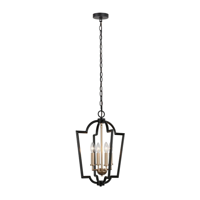 Yoline 4-Light Gold Chandelier