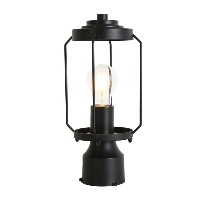 Bovenel 1-Light Black Outdoor Post Light