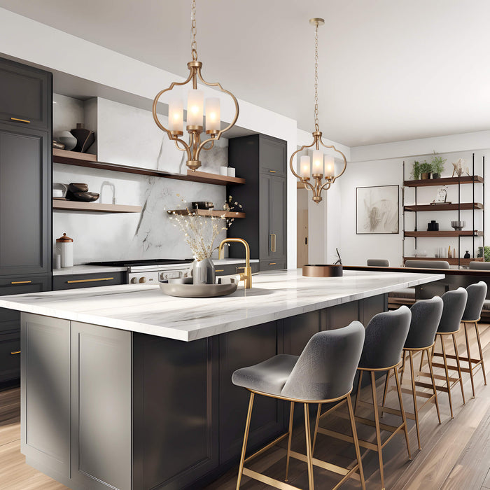 Nopari 3-Light Black Chandelier