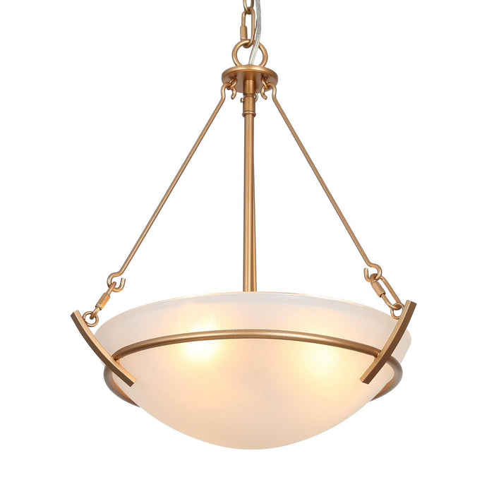 Dibrel 3-Light Gold Chandelier