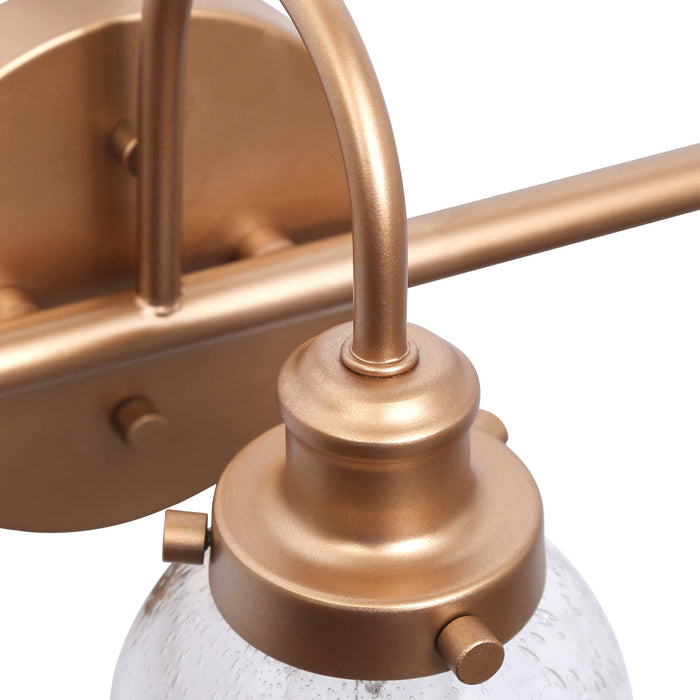 Sarrin 3-Light Gold Bathroom Vanity Light