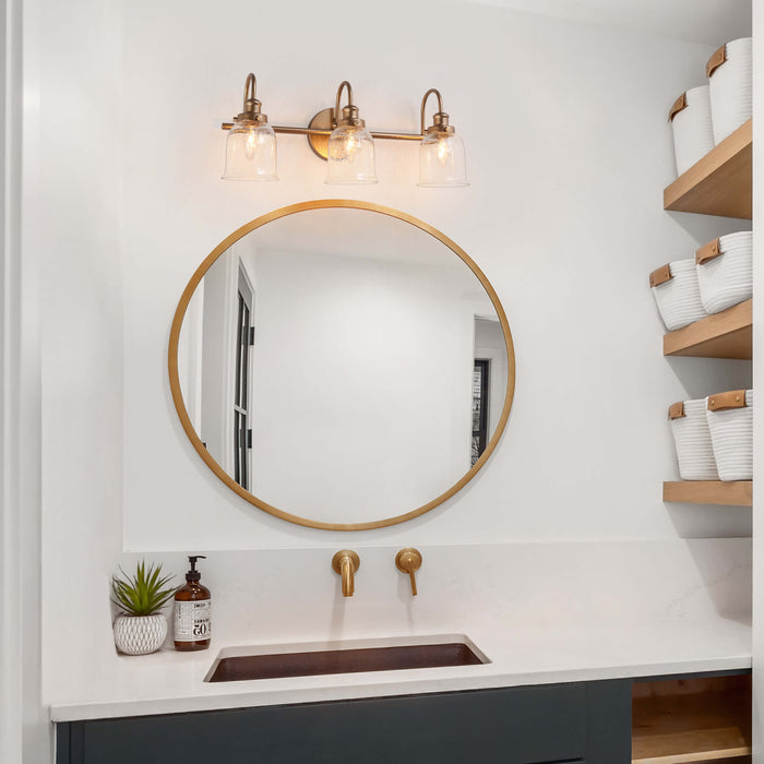 Sarrin 3-Light Gold Bathroom Vanity Light